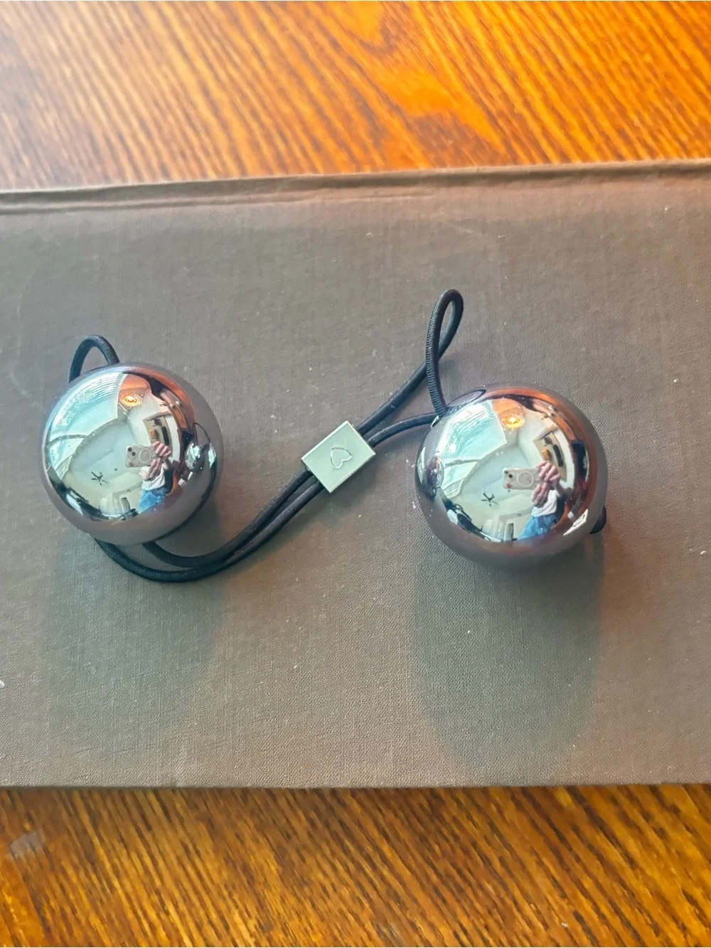 L. Erickson Metallic Ball Hair Tie Set - Gold & Silver
